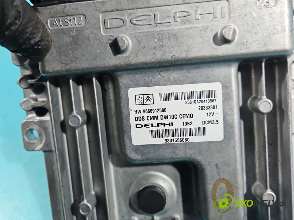 Peugeot 508 I 2010-2018 2.0 HDI 163 HP manual 120 kW 1997 cm3 5- riadiaca jednotka motora 9666912580