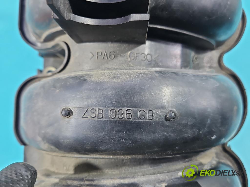 Seat Leon I 1999-2005 1.6 16v 105 HP manual 77 kW 1598 cm3 5- zvod nasávací 036129711FA (Sacie potrubie)