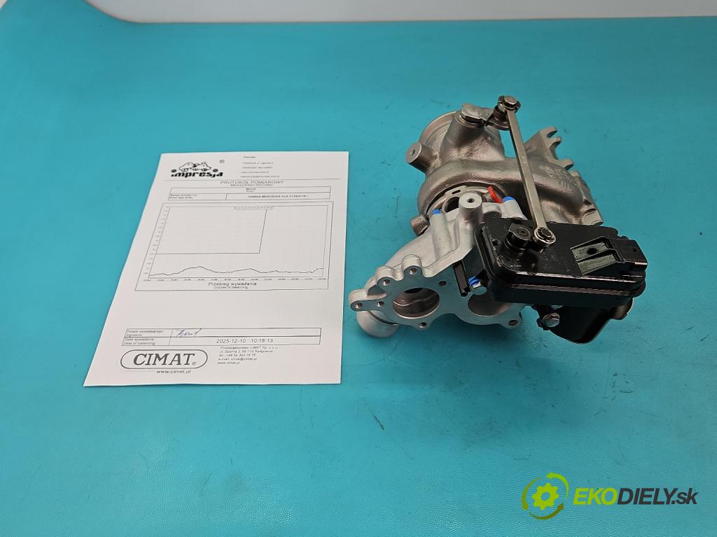 Mercedes CLA C118/X118 2019-2025 1.3b: 163 HP automatic 120 kW 1300 cm3 4- turbodúchadlo, turbo repasovaná 850282-12