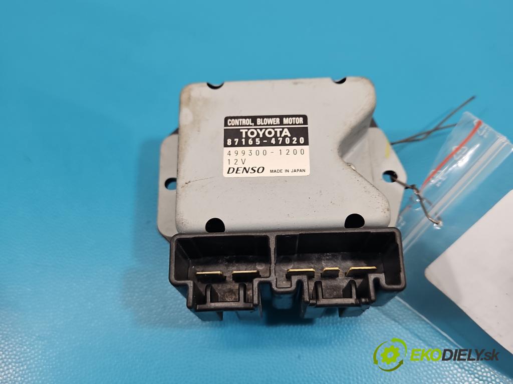 Toyota Prius II XW20 2003-2009 1.5b: 77 HP automatic 57 kW 1497 cm3 5- rezistor 87165-47020
