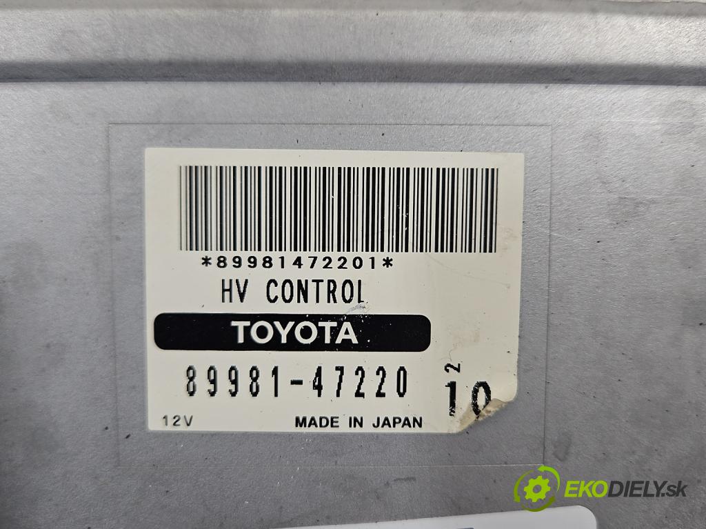 Toyota Prius II XW20 2003-2009 1.5b: 77 hp automatic 57 kW 1497 cm3 5- řídící jednotka 89981-47220