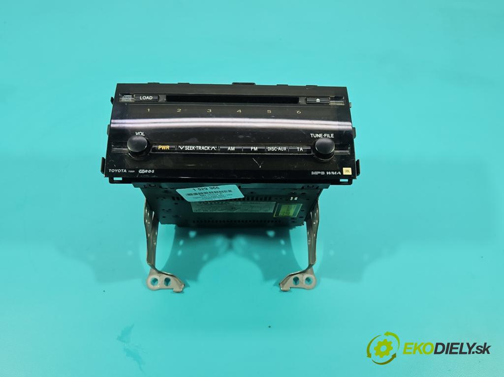 Toyota Prius II XW20 2003-2009 1.5b: 77 HP automatic 57 kW 1497 cm3 5- Radio originál 86120-47240