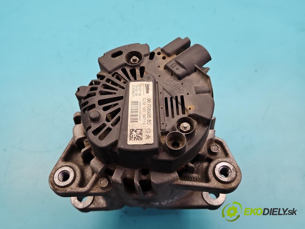 Citroen C3 II 2009-2016 1.2 Pure Tech: 82 HP manual 60 kW 1199 cm3 5- Alternator 9670899580 (Alternátor)
