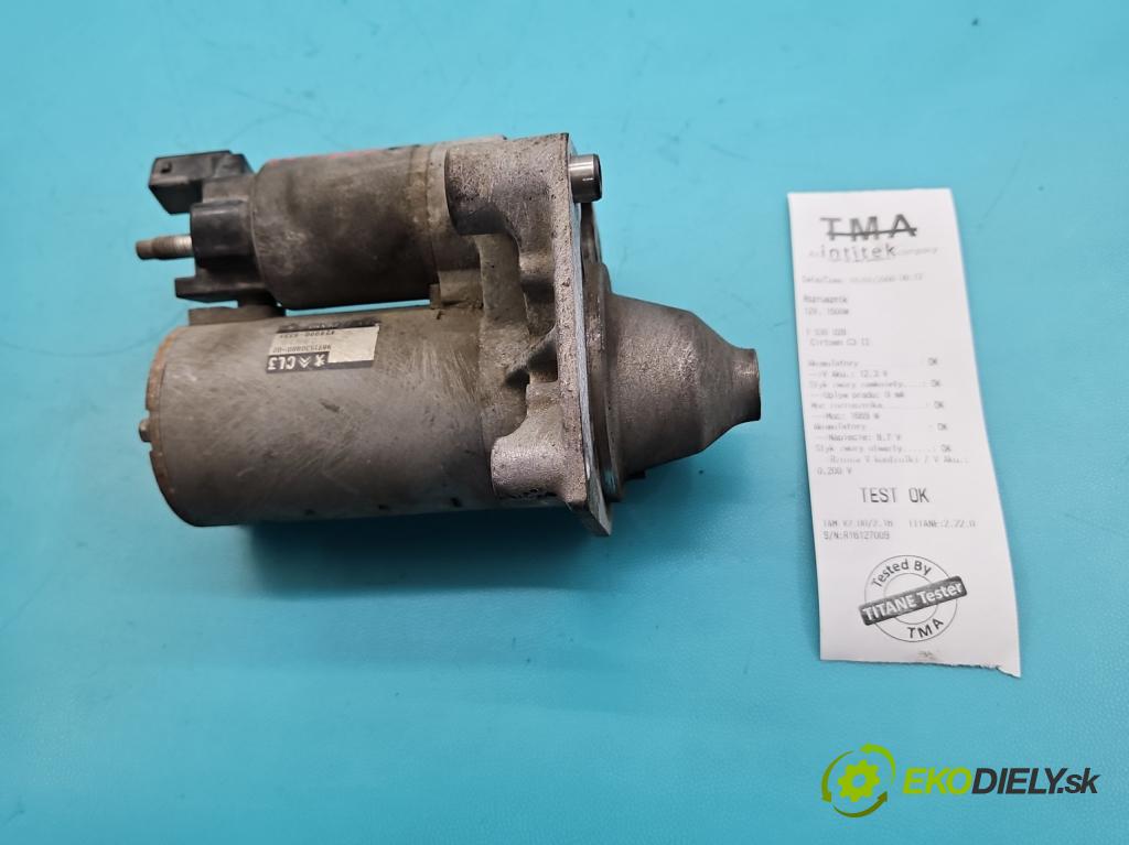 Citroen C3 II 2009-2016 1.2 Pure Tech 82 hp manual 60 kW 1199 cm3 5- startér: 9671530880-02 (Startér)