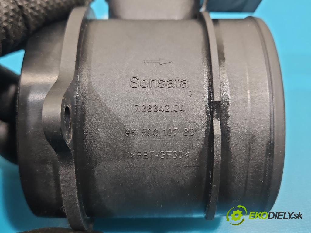 Peugeot 207 1.6 hdi 90 HP manual 66 kW 1599 cm3 5- průtokoměr: 9650010780 (Váha vzduchu)