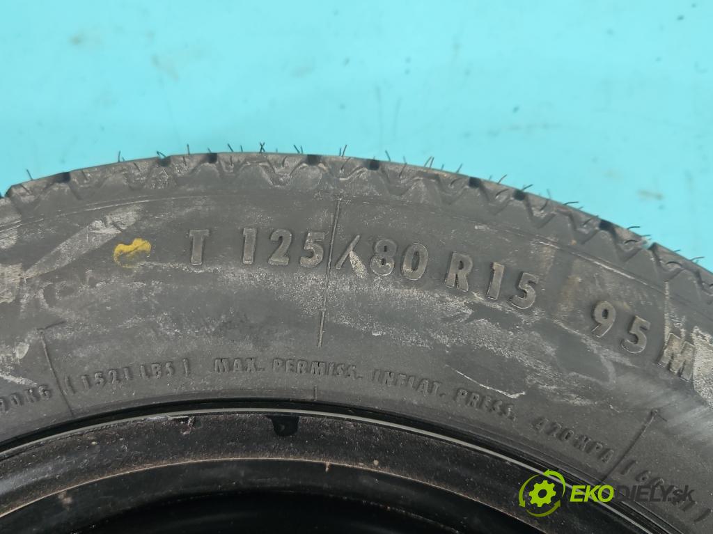 Peugeot 207 1.6 hdi 90 HP manual 66 kW 1599 cm3 5- koleso rezervne 15"
