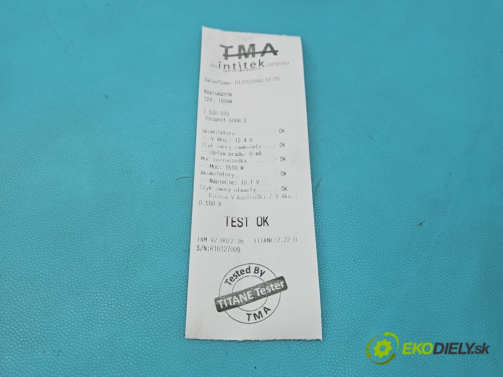 Peugeot 5008 I 2009-2017 2.0 HDI 150 HP manual 110 kW 1997 cm3 5- štartér D7R27 (Štartér)