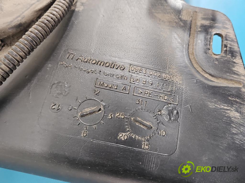 Peugeot 508 I 2010-2018 2.0 HDI 163 HP manual 120 kW 1997 cm3 5- Nádrž: tekutina: FAP DPF 9681917180