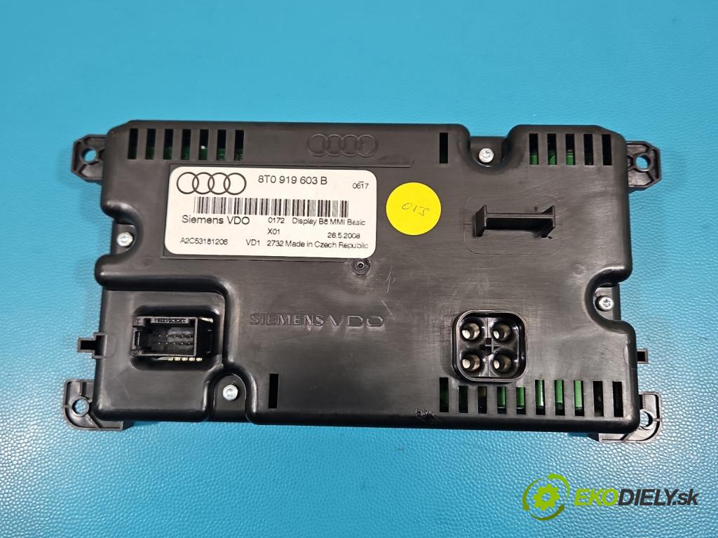 Audi A4 B8 2007-2015 2.0 TDI (CAGA) 143 HP manual 105 kW 1968 cm3 5- Zobrazit: 8T0919603B (Prístrojová doska)