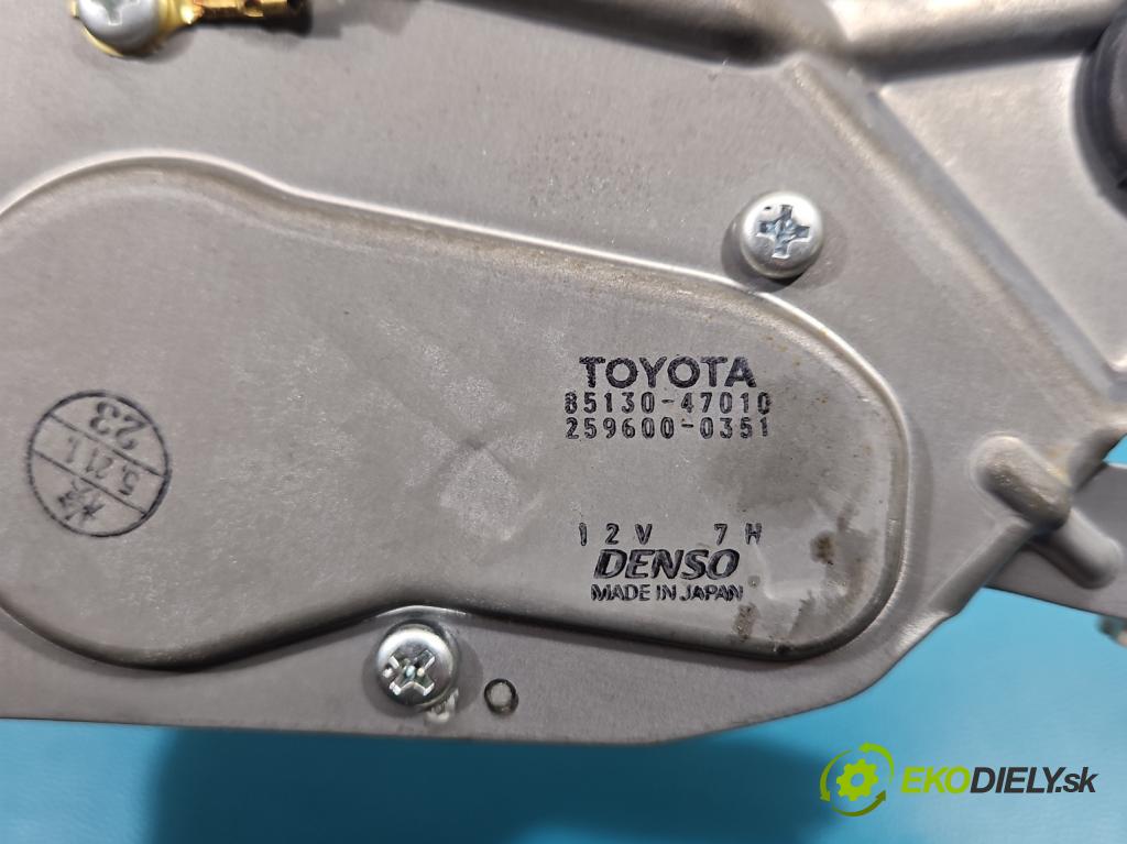 Toyota Prius II XW20 2003-2009 1.5b: 77 HP automatic 57 kW 1497 cm3 5- motor stieračov zadné 85130-47010