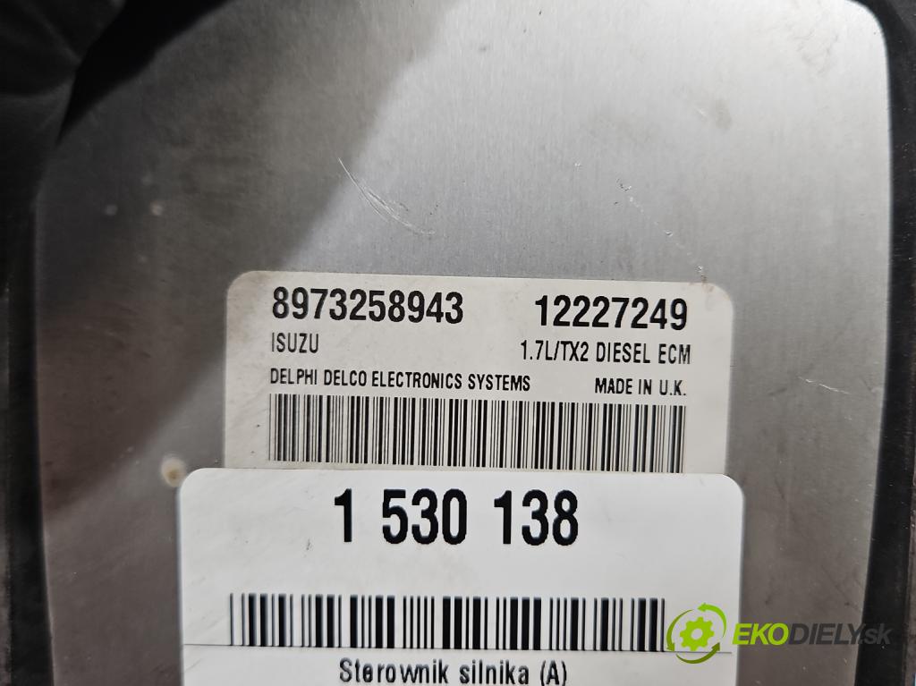 Opel Meriva A 2002-2010 1.7 dti 75 HP manual 55 kW 1686 cm3 5- riadiaca jednotka motora 12227249