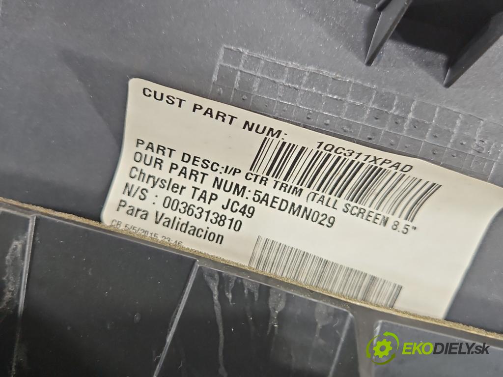 Fiat Freemont 2.0 JTD 170 HP automatic 125 kW 1956 cm3 5- Mřížka: kúrenia stredová 1QC311XPAD (Mriežka kúrenia (fukár))