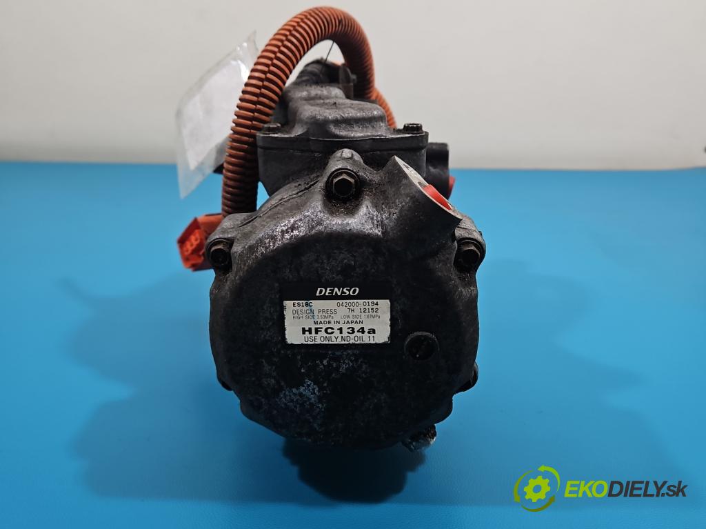 Toyota Prius II XW20 2003-2009 1.5b: 77 HP automatic 57 kW 1497 cm3 5- Kompresor: klimatizácie 042000-0194 (Kompresor klimatizácie)