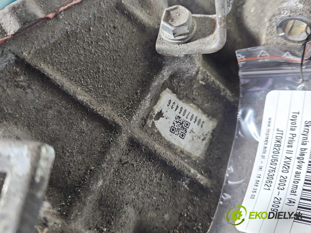 Toyota Prius II XW20 2003-2009 1.5b: 77 hp automatic 57 kW 1497 cm3 5- převodovka stupňová automat