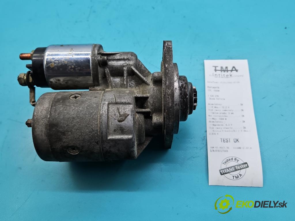 Skoda Felicia 1.3 mpi 54 HP manual 40 kW 1289 cm3 5- štartér  (Štartér)