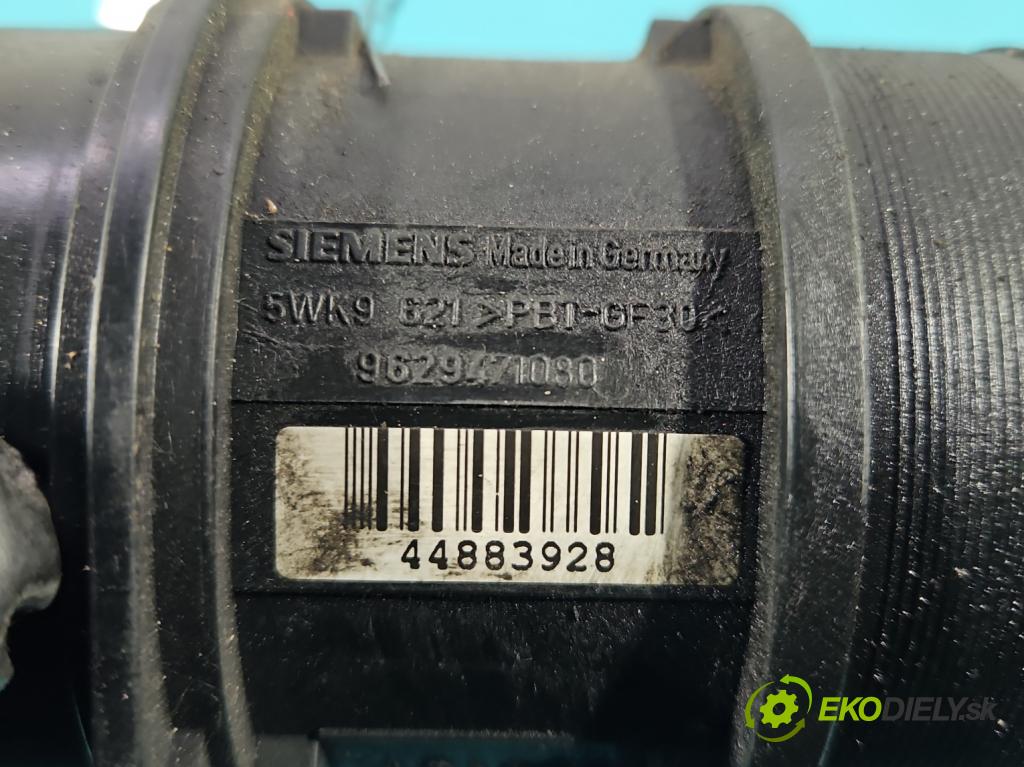 Peugeot 307 2.0 HDI 107 HP manual 79 kW 1997 cm3 3- průtokoměr: 9629471080 (Váha vzduchu)