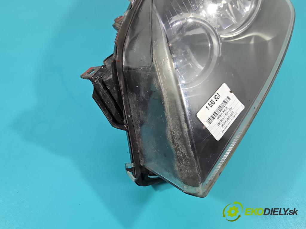 Opel Astra III 2004-2014 1.7 cdti 101 HP manual 74 kW 1686 cm3 5- Reflektor: ľavý 1EG270370-31 (Kľučka dverí ostatné)