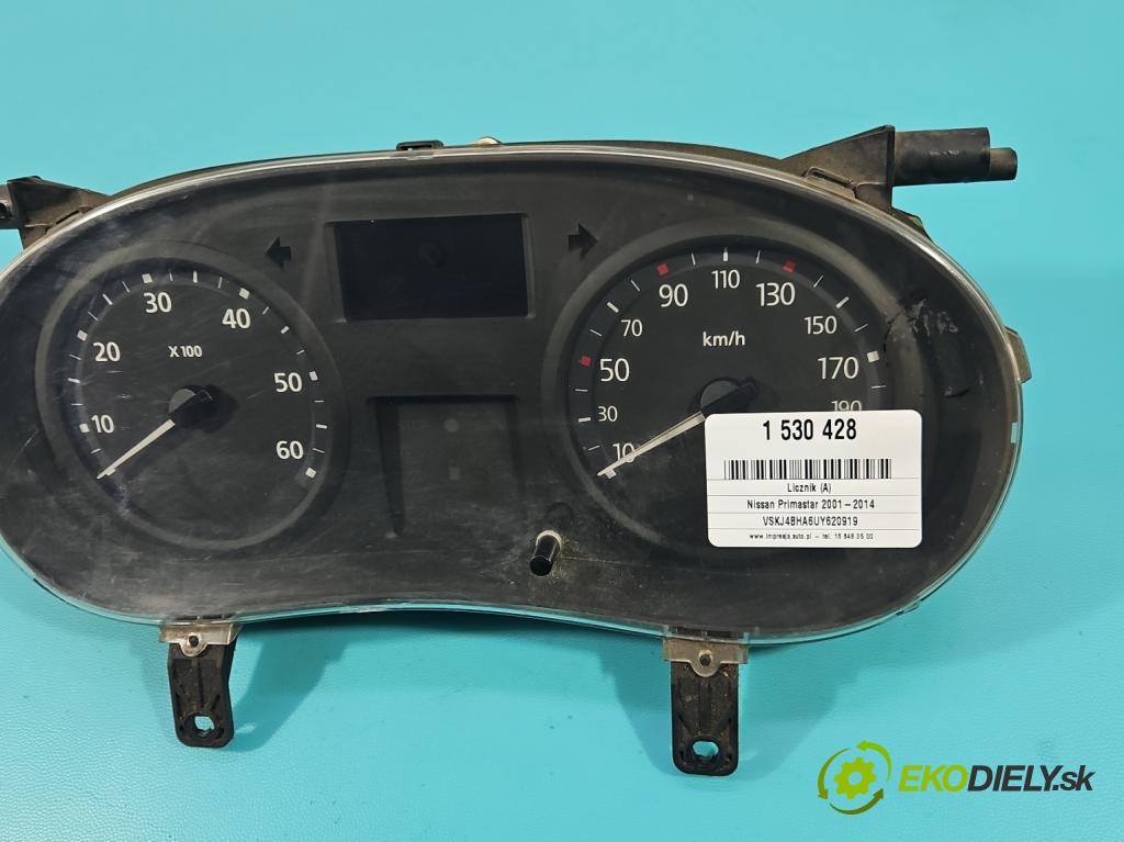 Nissan Primastar 2001-2014 2.0 dci 114 HP manual 84 kW 1995 cm3 5- prístrojovka/ budíky P8200283197 (Prístrojová doska)