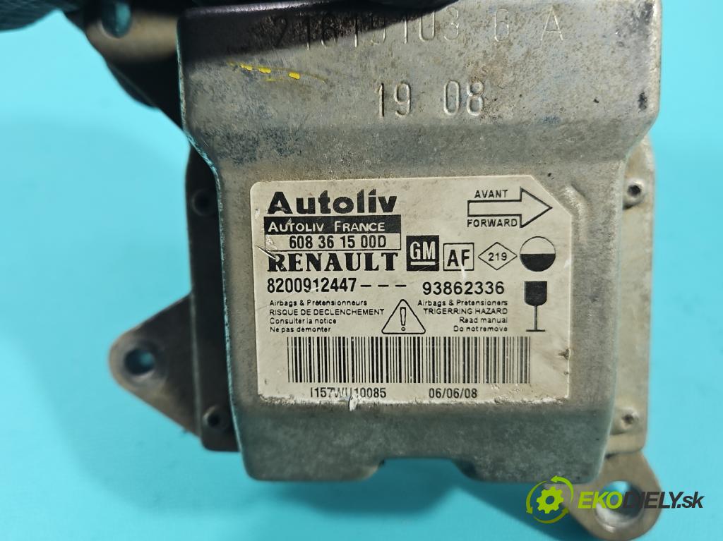 Nissan Primastar 2001-2014 2.0 dci 114 hp manual 84 kW 1995 cm3 5- řídící jednotka polštáře: 8200912447