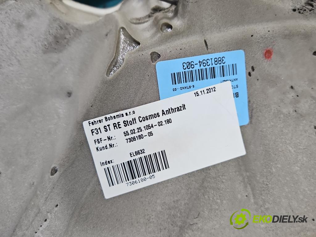 Bmw 3 F30 2011-2018 2.0d 184hp manual 135 kW 1995 cm3 5- Pohovka: zadné  (Sedadlo)