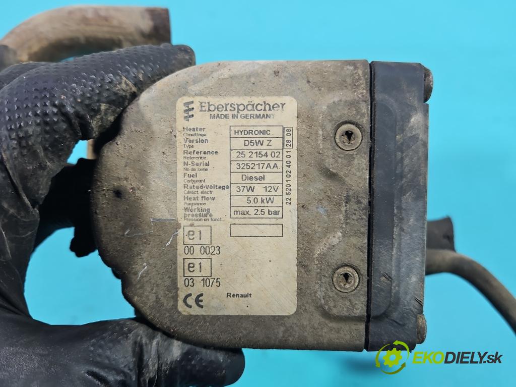 Nissan Primastar 2001-2014 2.0 dci 114 hp manual 84 kW 1995 cm3 5- Webasto 93857366 (Webasto (nezávislé topení))