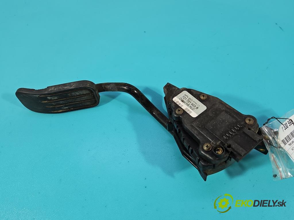 Vw Transporter T4 1990-2003 2.5 TDI 88 hp manual 65 kW 2461 cm3 5- pedal plyn: potenciometr: 7D1721603B