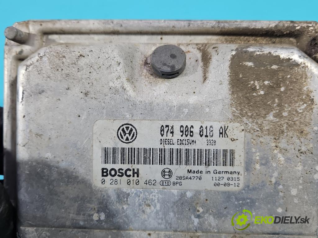 Vw Transporter T4 1990-2003 2.5 TDI 88 HP manual 65 kW 2461 cm3 5- riadiaca jednotka motora 074906018AK