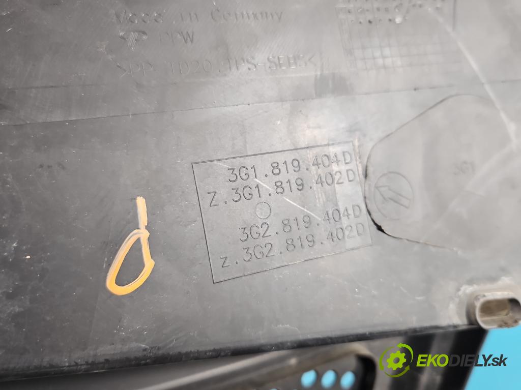 Vw Passat B8 2014 - 1.4 tsi 125 HP manual 92 kW 1395 cm3 4- torpédo 3G1819404 (Torpédo (plast pod čelným sklom))