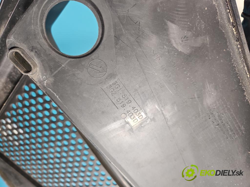 Vw Passat B8 2014 - 1.4 tsi 125 HP manual 92 kW 1395 cm3 4- torpédo 3G1819403D (Torpédo (plast pod čelným sklom))