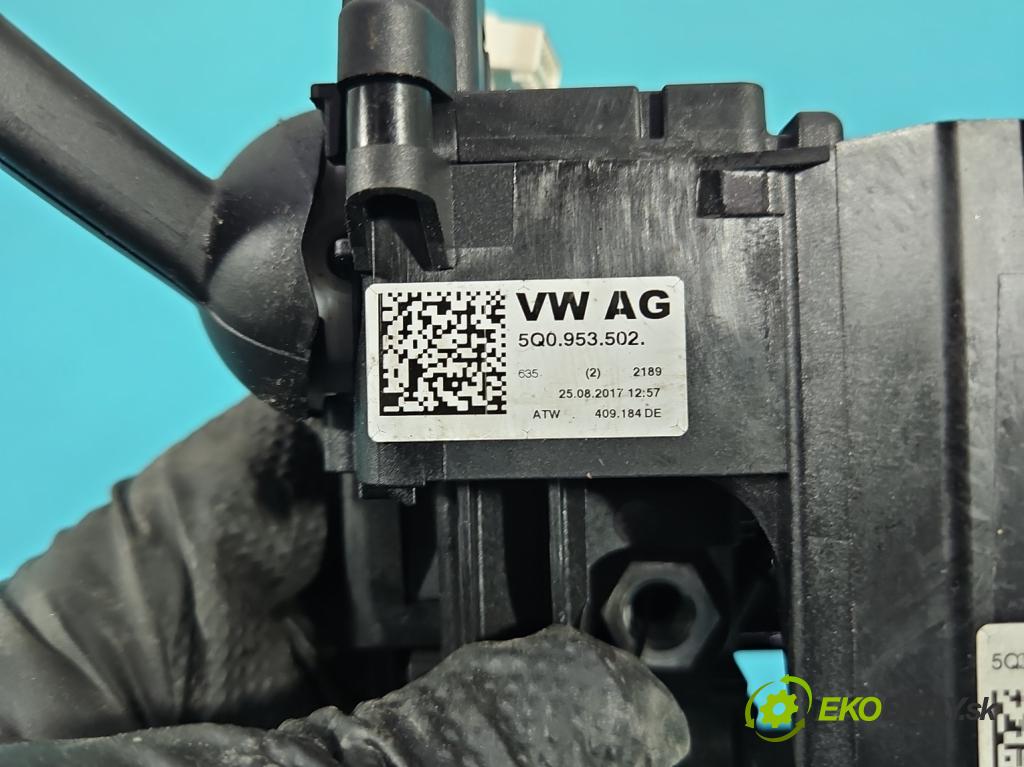 Vw Passat B8 2014 - 1.4 tsi 125 HP manual 92 kW 1395 cm3 4- prepínač komplex: 5Q0953521AF (Prepínacie páčky pod volantom)