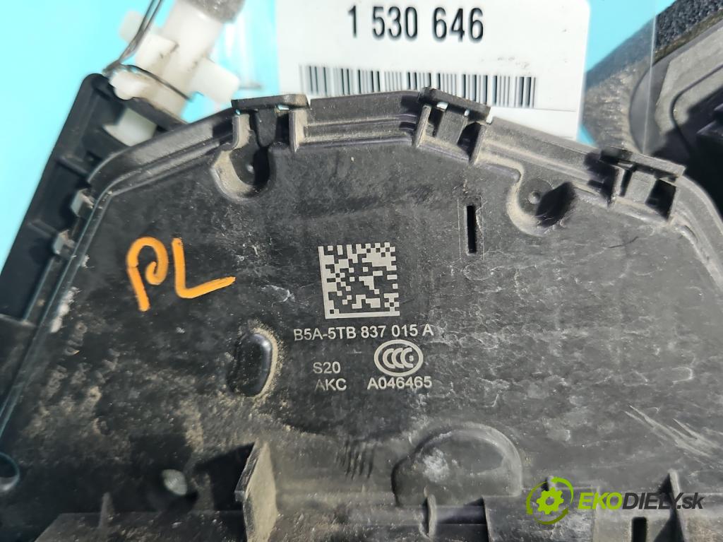 Vw Passat B8 2014 - 1.4 tsi 125 HP manual 92 kW 1395 cm3 4- zámok predné ľavý B5A-5TB837015A