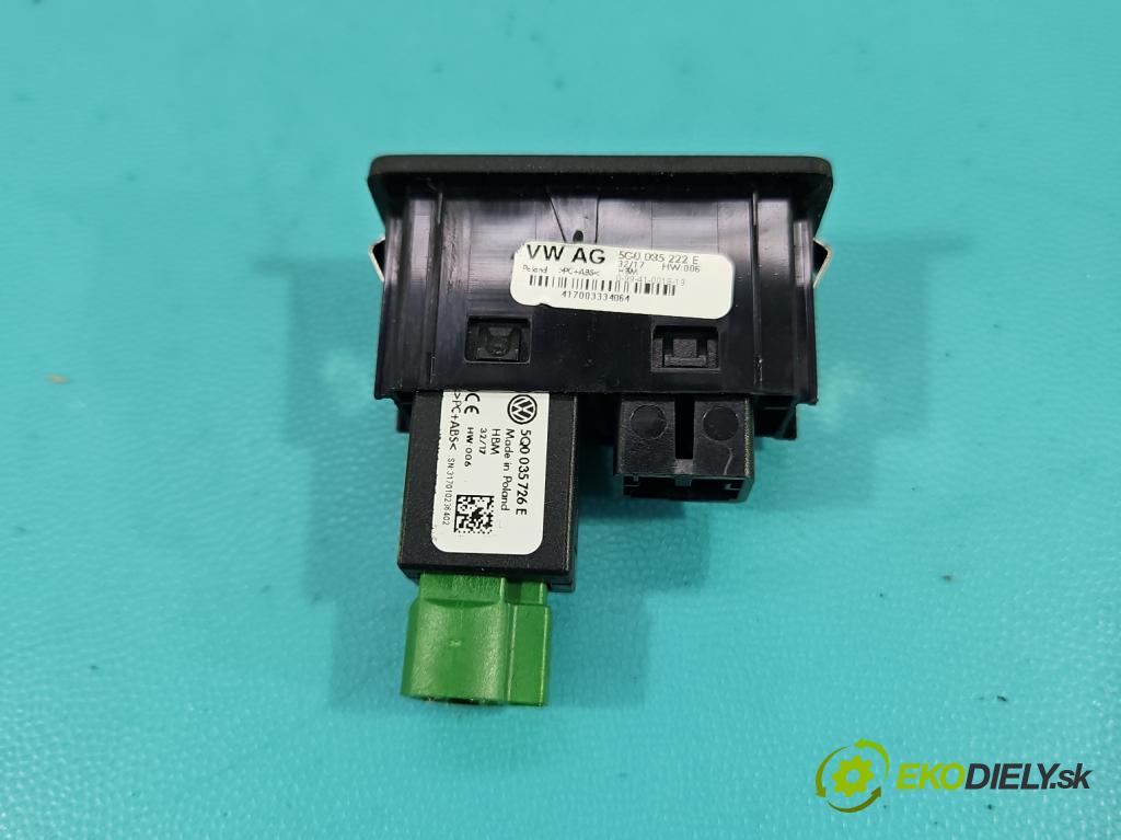 Vw Passat B8 2014 - 1.4 tsi 125 HP manual 92 kW 1395 cm3 4- zásuvka USB 5G0035222E