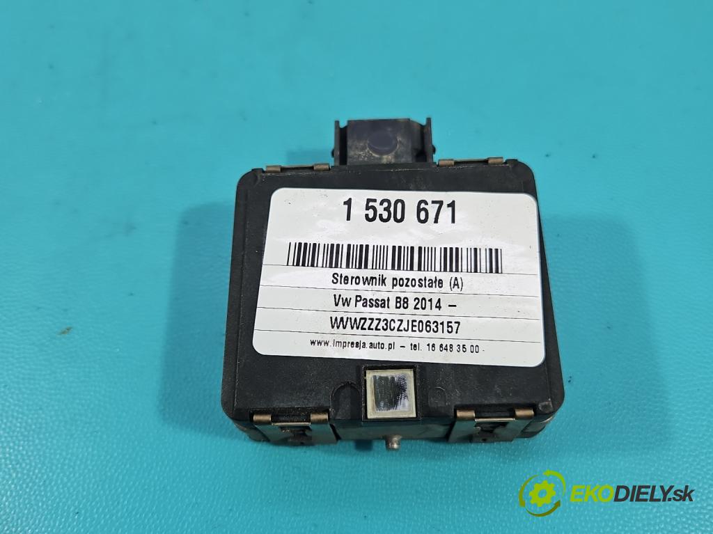 Vw Passat B8 2014 - 1.4 tsi 125 hp manual 92 kW 1395 cm3 4- řídící jednotka 3Q0907561D
