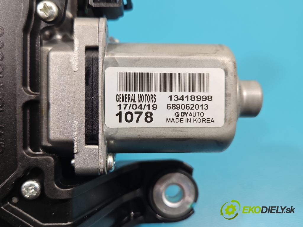Opel Astra V  2015-2022 1.4 T 125 HP manual 92 kW 1399 cm3 5- motor stieračov zadné 13418998