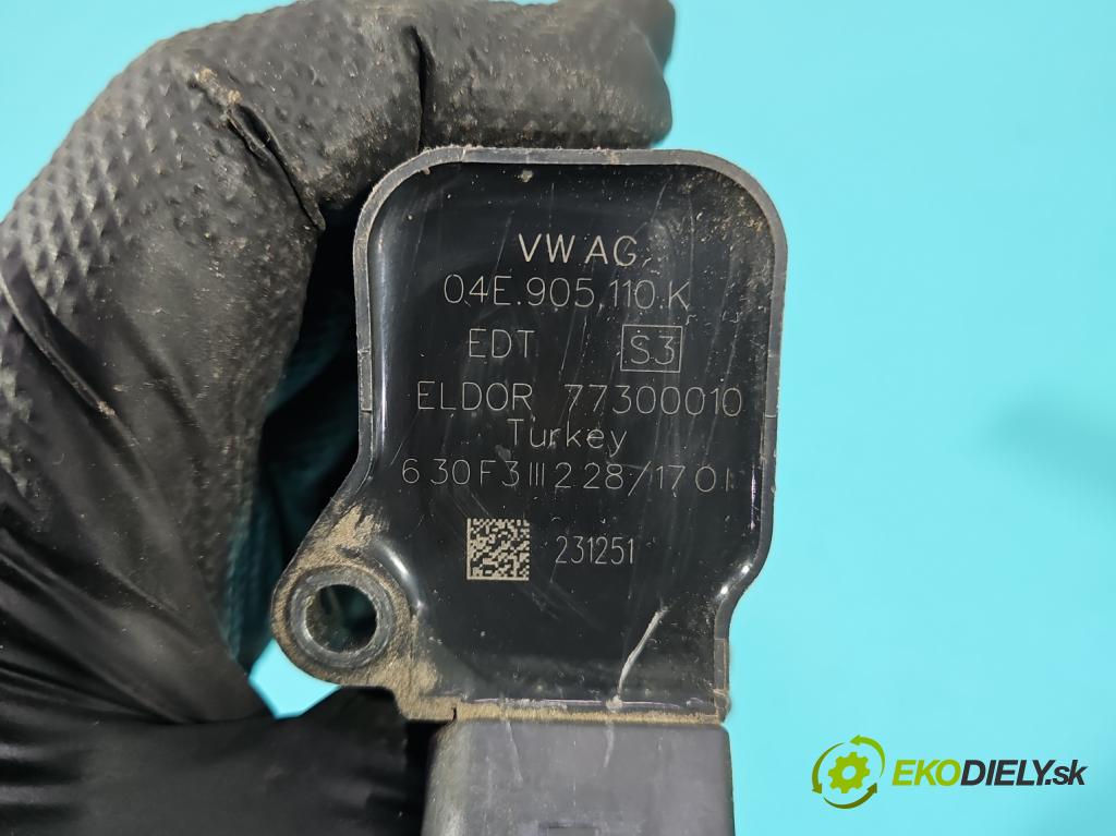 Vw Passat B8 2014 - 1.4 tsi 125 HP manual 92 kW 1395 cm3 4- cievka zapaľovacia 04E905110K (Zapaľovacia cievka)