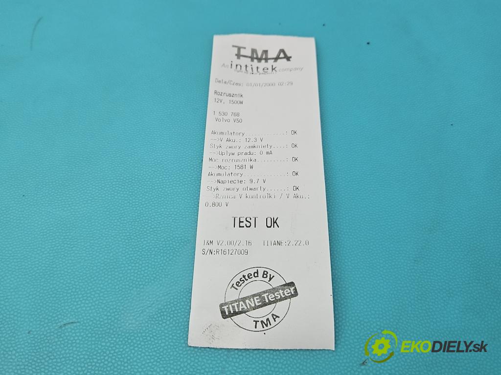 Volvo V50 2.0d 136 HP manual 100 kW 1997 cm3 5- štartér 30667494 (Štartér)