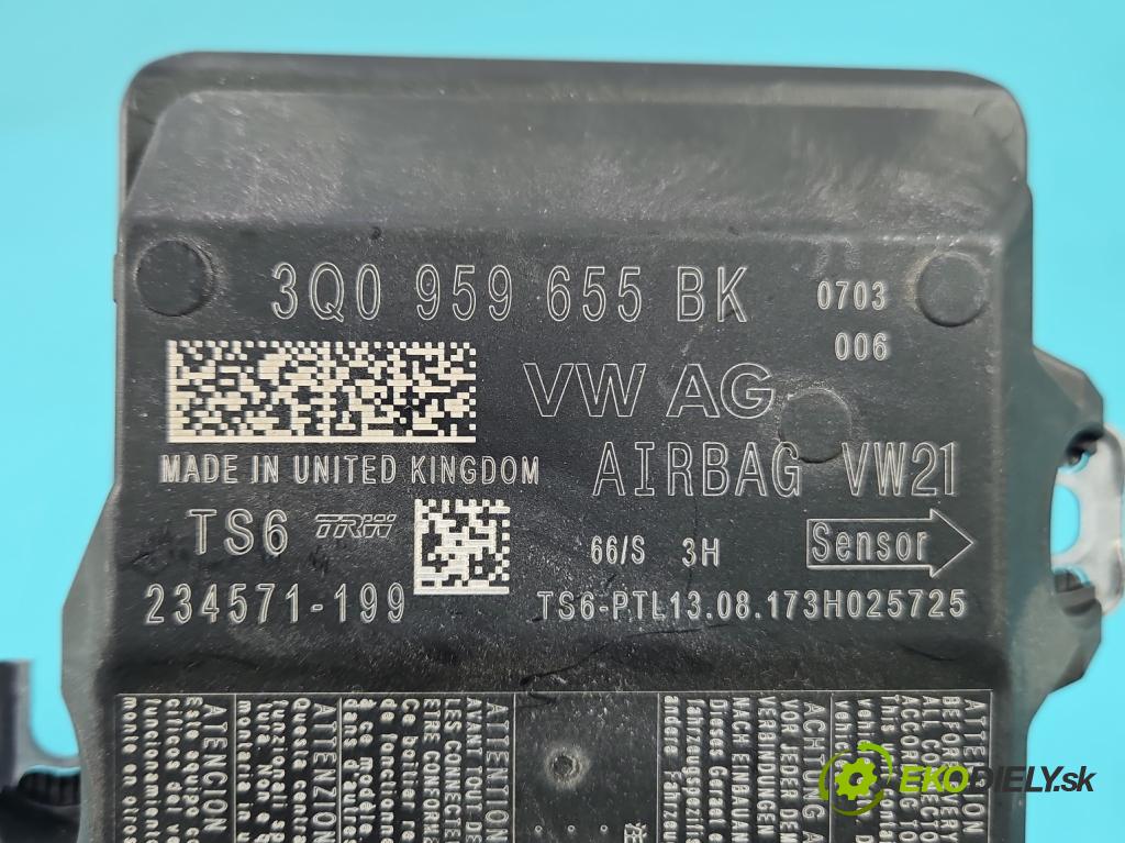 Vw Passat B8 2014 - 1.4 tsi 125 hp manual 92 kW 1395 cm3 4- řídící jednotka polštáře: 3Q0959655BK
