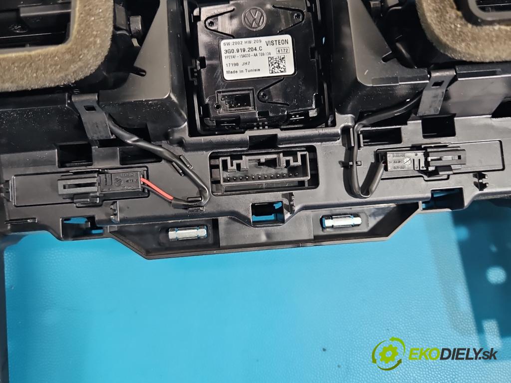 Vw Passat B8 2014 - 1.4 tsi 125 HP manual 92 kW 1395 cm3 4- Mřížka: kúrenia stredová 3G1858416 (Mriežka kúrenia (fukár))