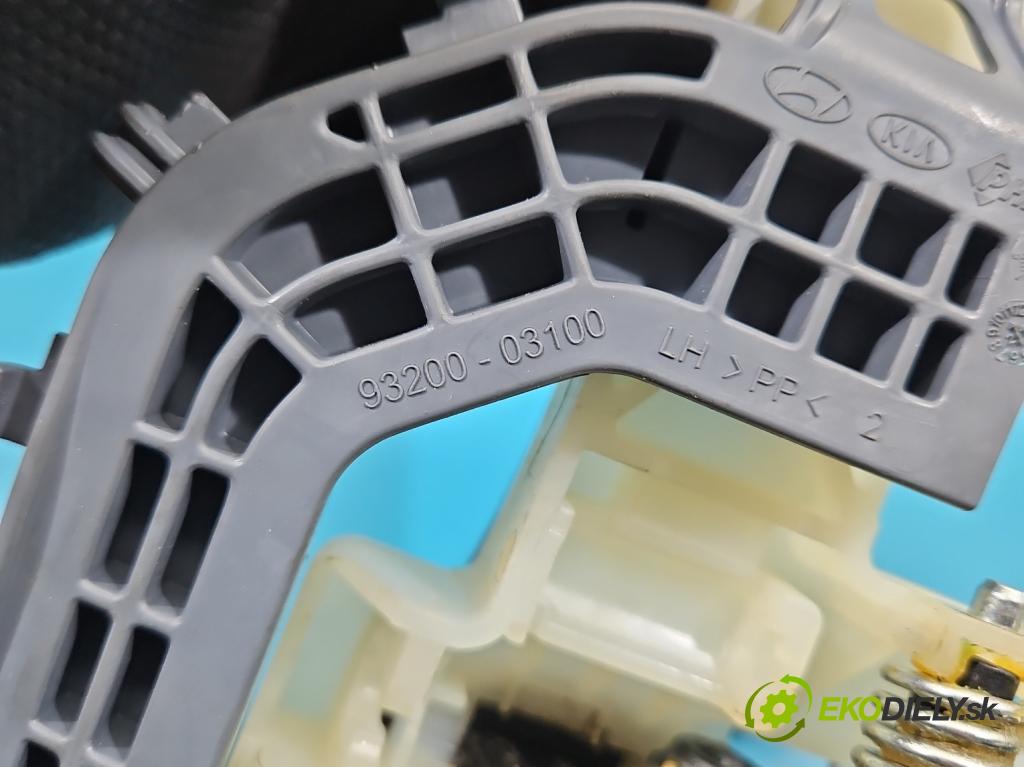 Hyundai I30 III 2016- 1.5 DPI 16V 110 HP manual 80.9 kW 1498 cm3 5- rukoväť predné ľavé mimo: 93200-03100 (Kľučka dverí vonkajšia predná ľavá)