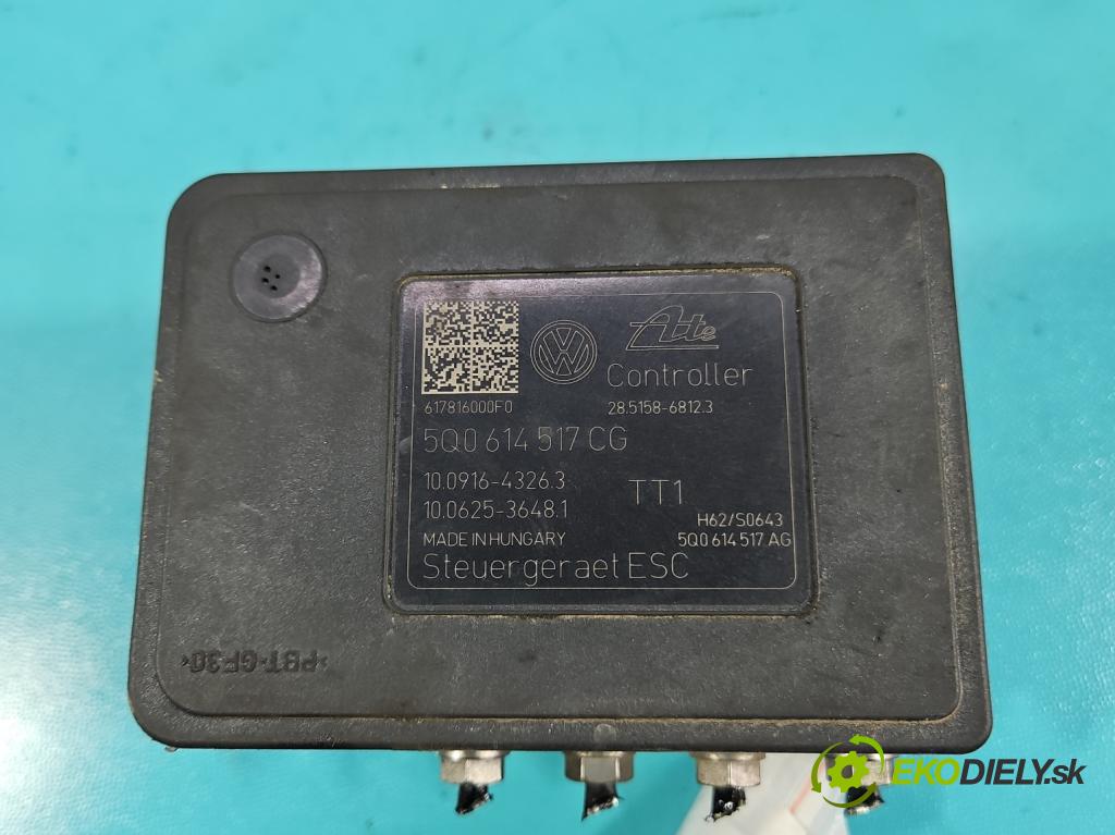 Vw Passat B8 2014 - 1.4 tsi 125 HP manual 92 kW 1395 cm3 4- čerpadlo abs 5Q0614517CG (Pumpa ABS)