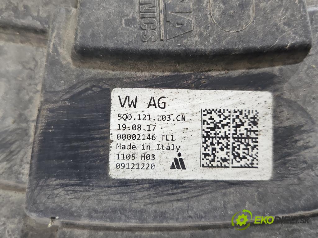 Vw Passat B8 2014 - 1.4 tsi 125 hp manual 92 kW 1395 cm3 4- ventilátor chladič 5Q0121203CN