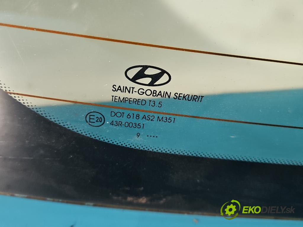 Hyundai I30 I 2007-2012 1.6 crdi 115 HP manual 84.6 kW 1582 cm3 5- sklo zadná  (Sklo zadné)