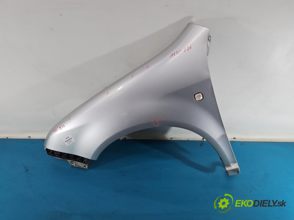 Skoda Fabia I 1999-2007 1.4 16v 75 HP manual 55 kW 1390 cm3 5- blatník predné ľavý  (Blatník predný ľavý)