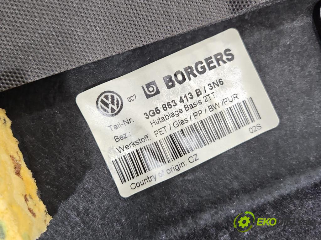 Vw Passat B8 2014 - 1.4 tsi 125 hp manual 92 kW 1395 cm3 4- pláto zadní 3G5863413B (Kryt zavazadlového prostoru)