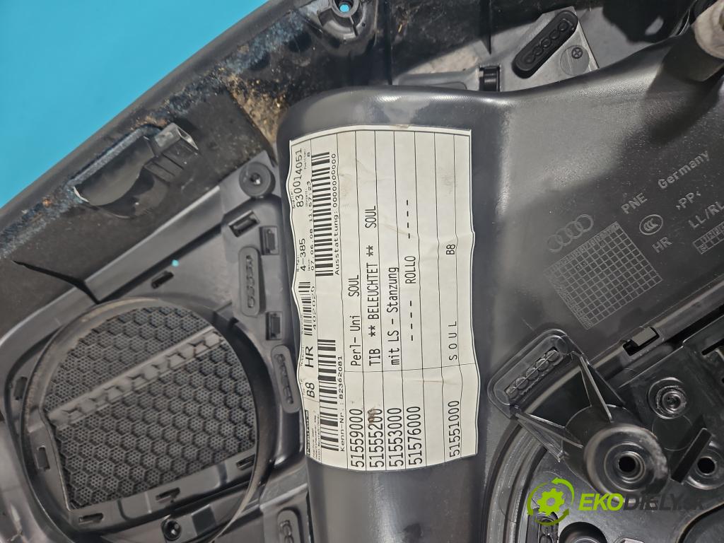 Audi A4 B8 2007-2015 2.0 TDI (CAGA) 143 HP manual 105 kW 1968 cm3 5- Čalounictví: dvere zadné pravé 8K9861334