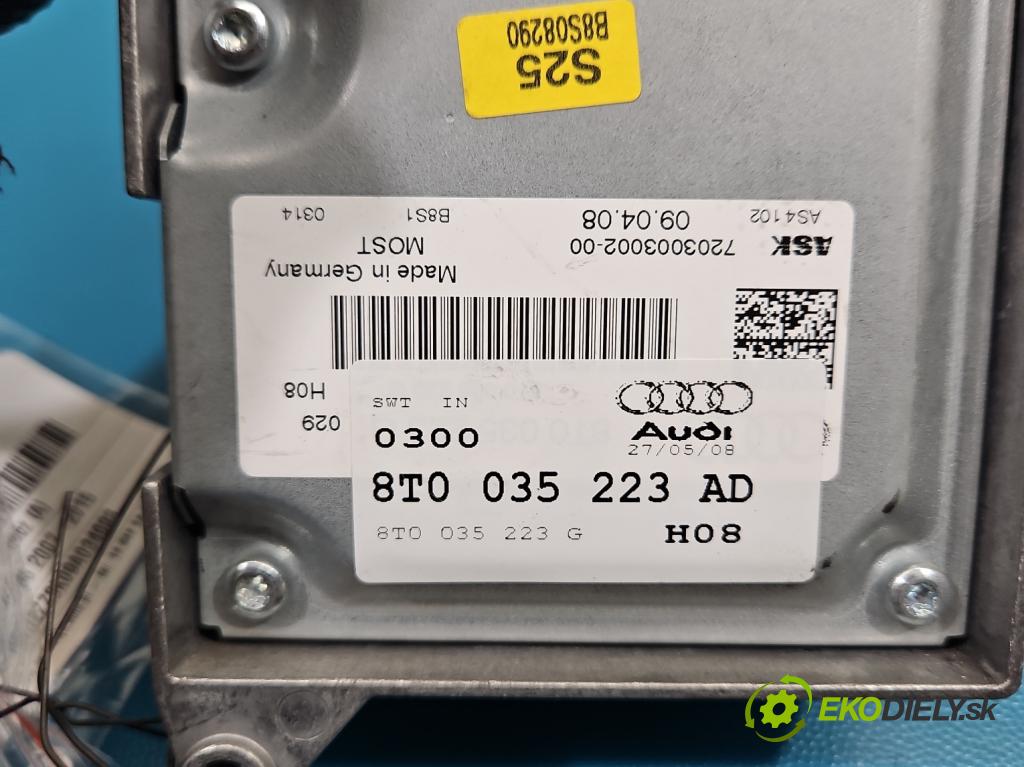 Audi A4 B8 2007-2015 2.0 TDI (CAGA) 143 HP manual 105 kW 1968 cm3 5- Zesilovač: 8T0035223AD (Zosilňovač)