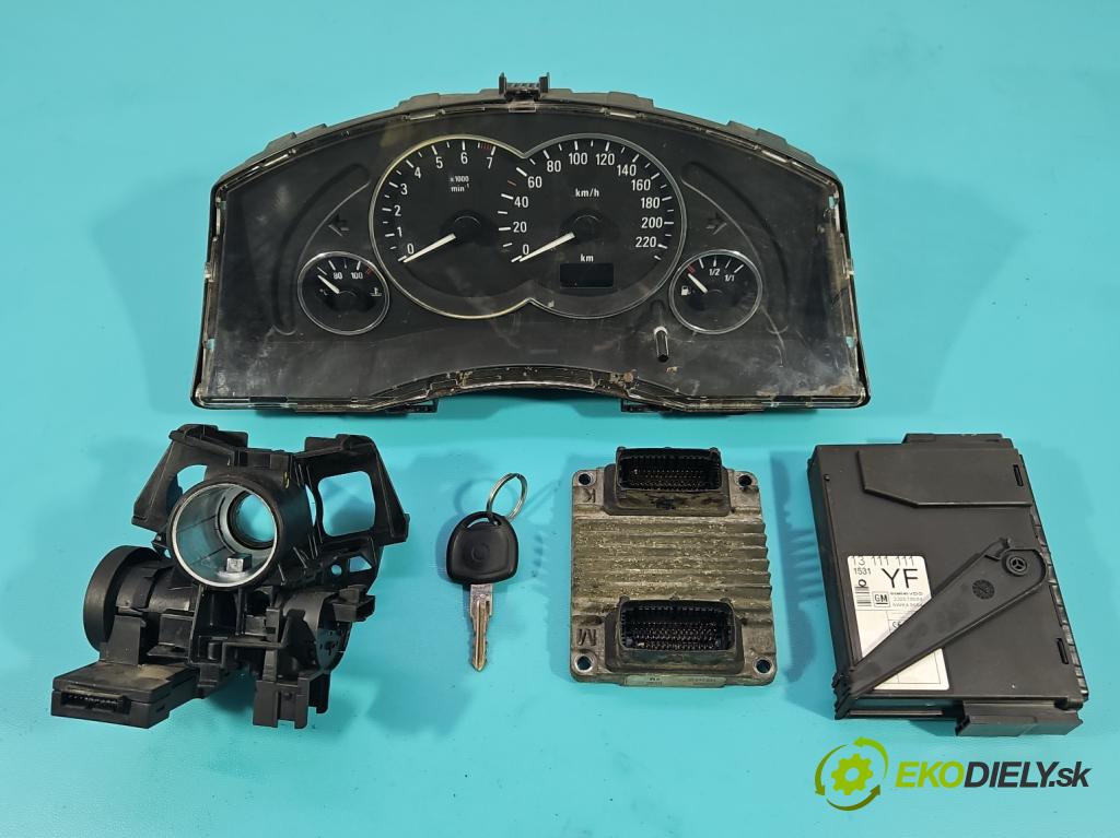 Opel Meriva A 2002-2010 1.6 16v 101 HP manual 74 kW 1598 cm3 5- riadiaca jednotka motora 12214830