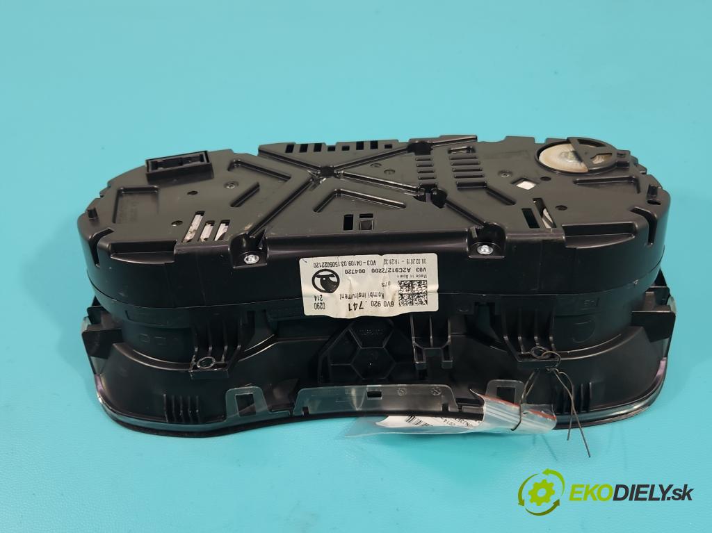 Skoda Fabia III 2014- 2021 1.4 TDI 105 HP manual 77 kW 1422 cm3 5- prístrojovka/ budíky 6V0920741 (Prístrojová doska)