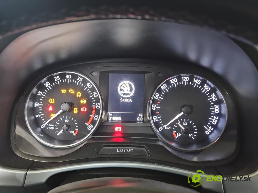 Skoda Fabia III 2014- 2021 1.4 TDI 105 HP manual 77 kW 1422 cm3 5- prístrojovka/ budíky 6V0920741 (Prístrojová doska)