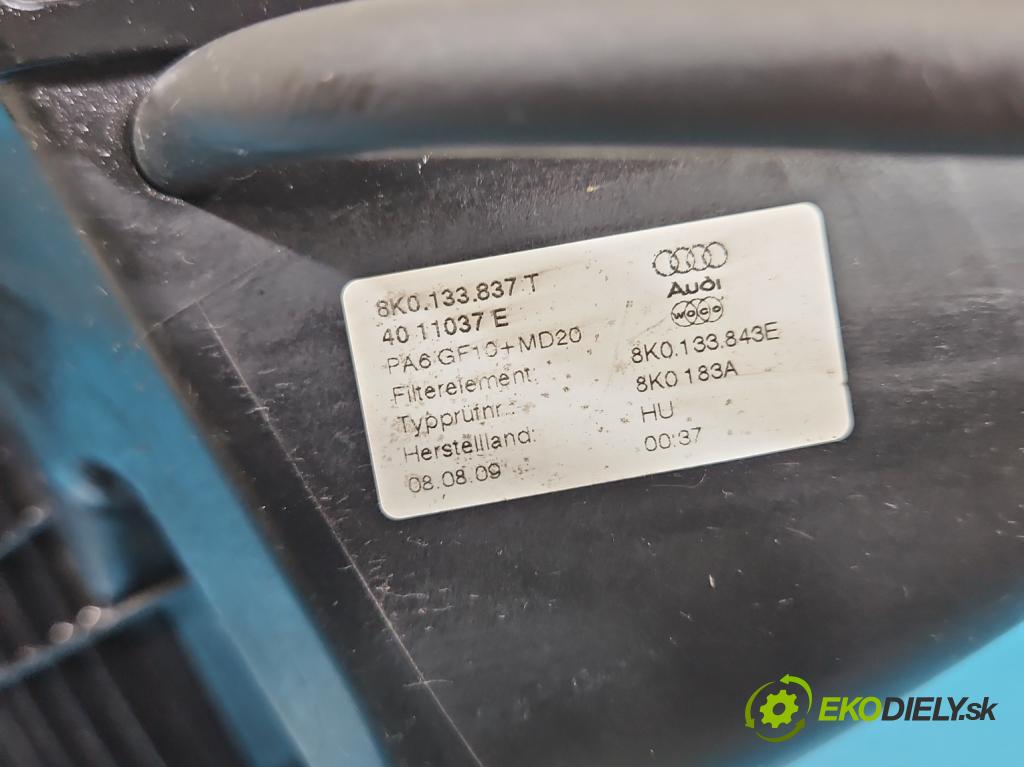 Audi A4 B8 2007-2015 2.0 TDI (CAGA) 143 HP manual 105 kW 1968 cm3 5- obal filtra vzduchu 8K0133835AD (Obal vzduchového filtra)